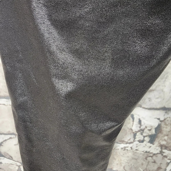 7 For All Mankind Vegan Leather Leggings Stretch Black Size  Large - Picture 13 of 16